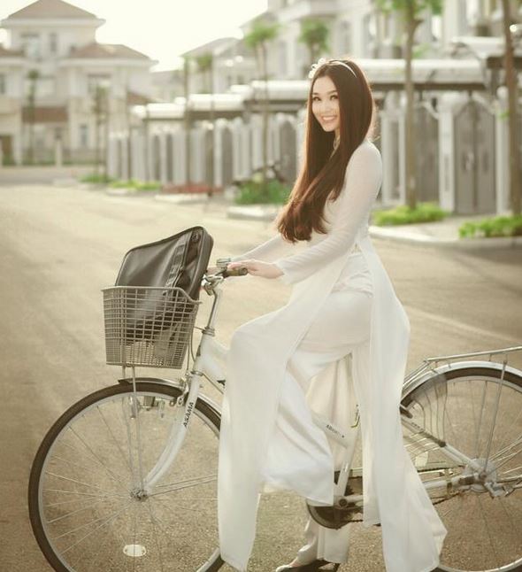 自転車美女